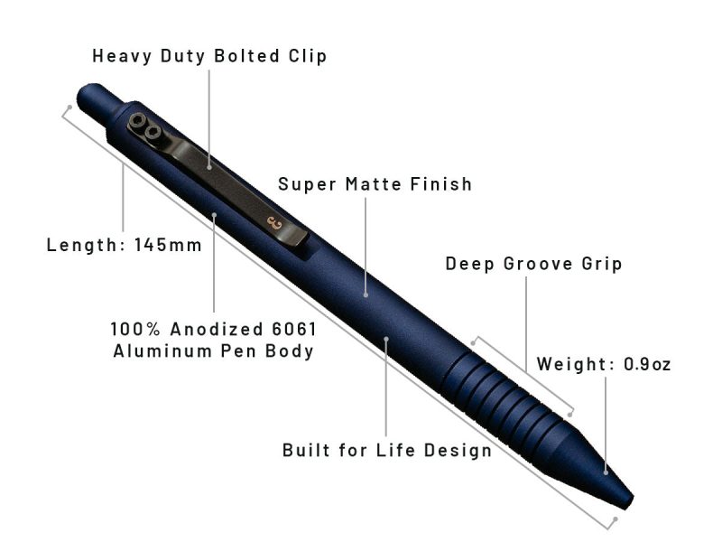 super matte midnight grafton pen 003