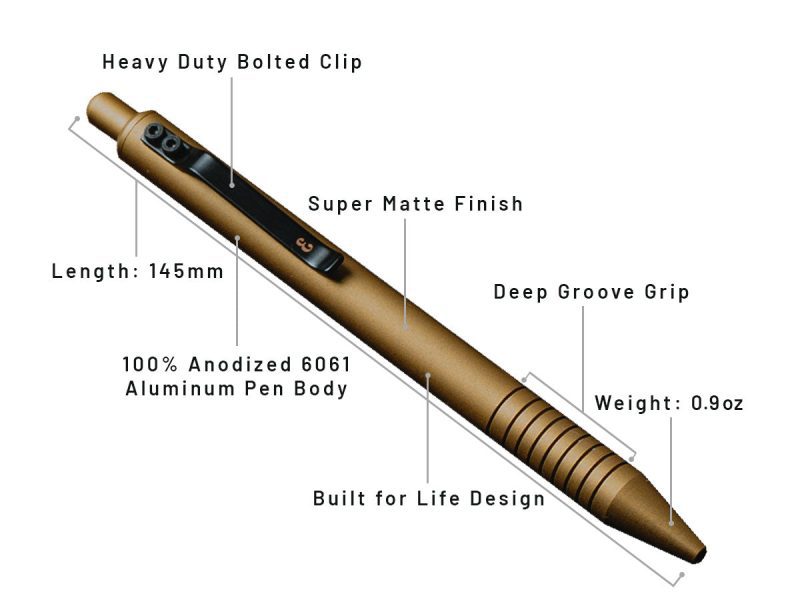 super matte military grafton pen 003